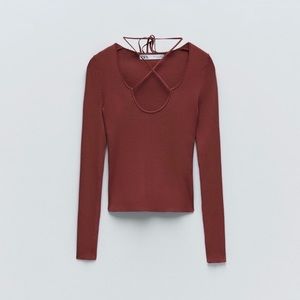 Zara Tied Knit Sweater